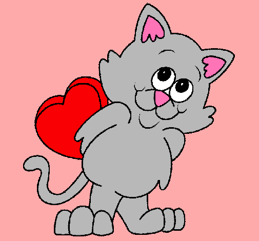 Gatito enamorado