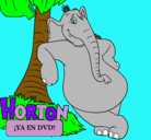 Dibujo Horton pintado por abrilllllll