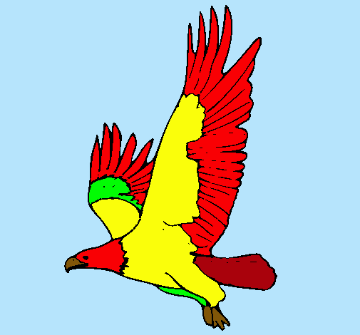 Águila volando