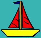Dibujo Barco velero pintado por Cuchito