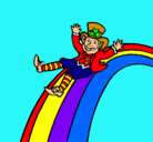 Dibujo Duende en el arco iris pintado por lamia
