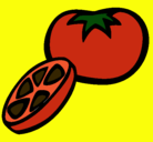 Dibujo Tomate pintado por Mafal-dita