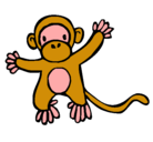 Dibujo Mono pintado por tingo