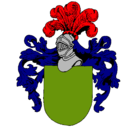 Dibujo Escudo de armas y casco pintado por fdrfe