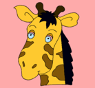 Dibujo Cara de jirafa pintado por ARELI 