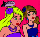 Dibujo Barbie y su amiga pintado por yesenia_jacob