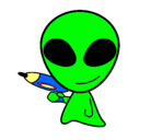 Dibujo Alienígena II pintado por hahhahaha