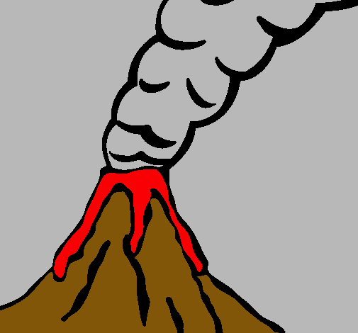 Dibujo Volcán pintado por diego12
