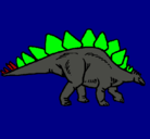 Dibujo Stegosaurus pintado por allenzuriel