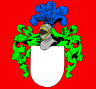 Dibujo Escudo de armas y casco pintado por joze