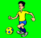 Dibujo Jugador de fútbol pintado por federico1199