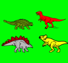Dibujo Dinosaurios de tierra pintado por juanpablo