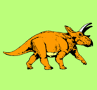 Dibujo Triceratops pintado por gabu