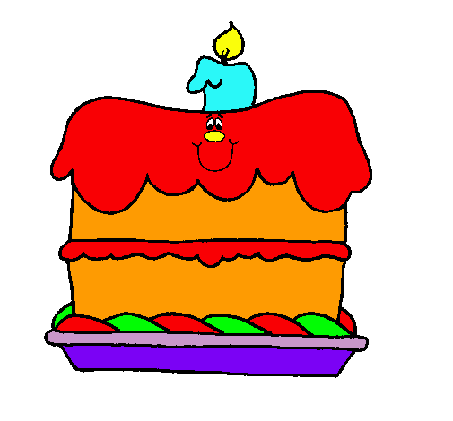 Dibujo Pastel de cumpleaños pintado por zafiro6425