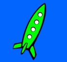 Dibujo Cohete II pintado por frnk