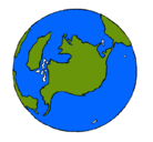 Dibujo Planeta Tierra pintado por mundo