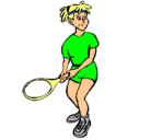 Dibujo Chica tenista pintado por SOLET