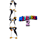 Dibujo Madagascar 2 Pingüinos pintado por jazmin2030