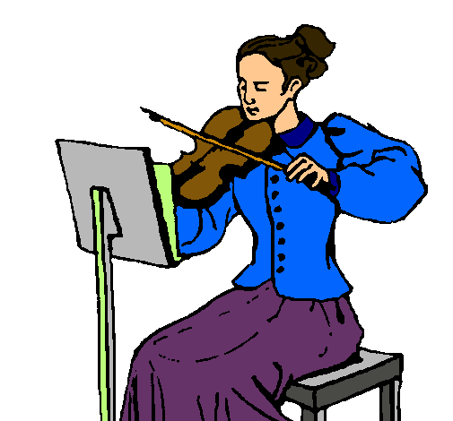 Dama violinista