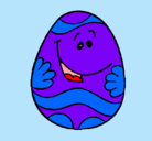 Dibujo Huevo de pascua feliz pintado por pelusilla