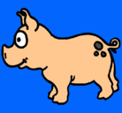 Dibujo Cerdo pintado por lucerin