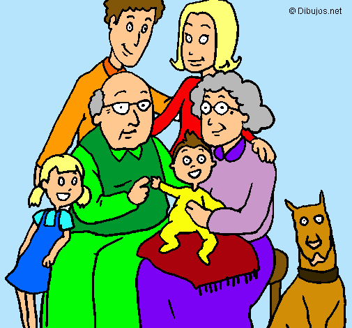 Dibujo Familia pintado por jazmille