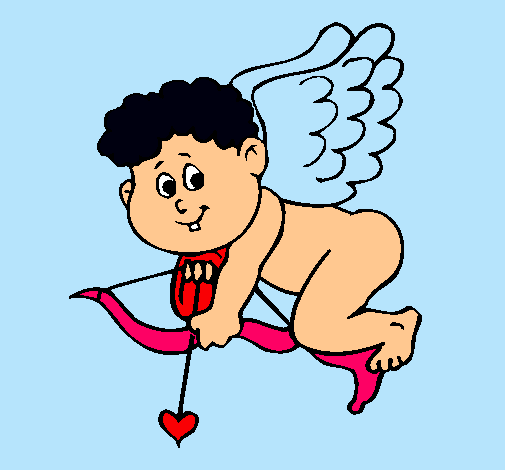 Dibujo Cupido pintado por dilmar 