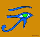 Dibujo Ojo Horus pintado por jorgerh