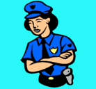 Dibujo Mujer policía pintado por willi
