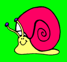 Dibujo Caracol  pintado por lule