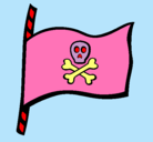 Dibujo Bandera pirata pintado por rrtffd