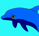 Dibujo Delfín pintado por sarafashonGlam