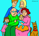 Dibujo Familia pintado por liiiiiiiiii
