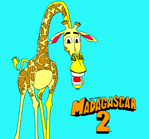 Dibujo Madagascar 2 Melman pintado por belenrios