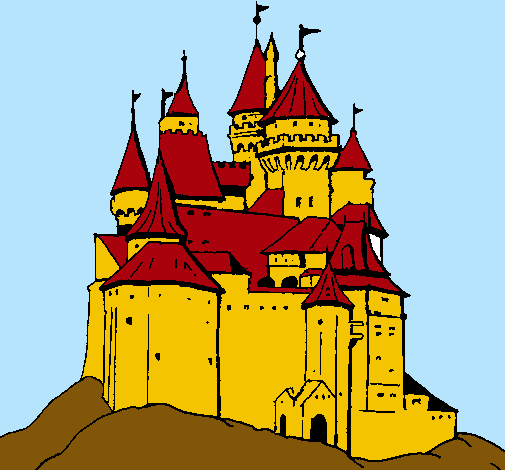 Dibujo Castillo medieval pintado por RAMALO