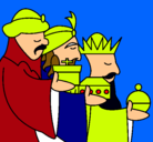 Dibujo Los Reyes Magos 3 pintado por harol