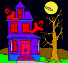 Dibujo Casa fantansma pintado por jp3345678