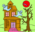 Dibujo Casa fantansma pintado por dioskary