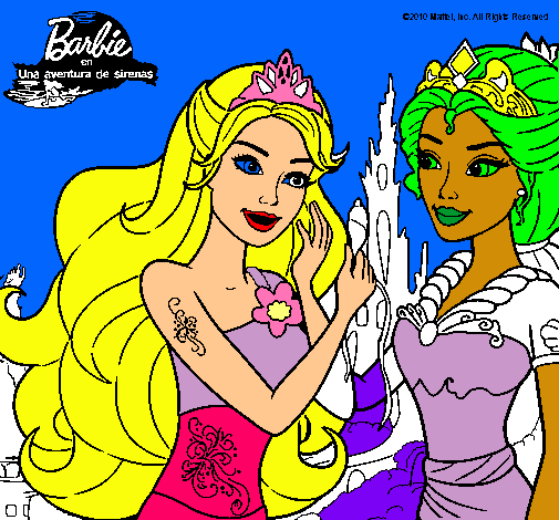 Barbie se despiede de la reina sirena