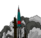 Dibujo Lanzamiento cohete pintado por 9587255