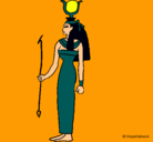 Dibujo Hathor pintado por alba9