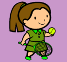 Dibujo Chica tenista pintado por margaret