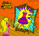 Dibujo El vestido mágico de Barbie pintado por BbAaRrBbIiEe