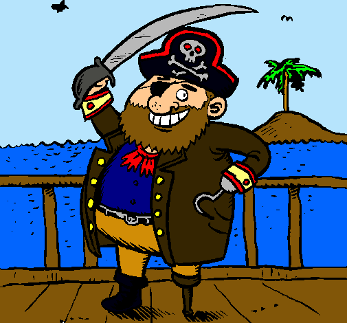 Dibujo Pirata a bordo pintado por javitito