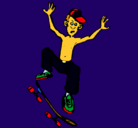 Dibujo Skater pintado por sk8dan