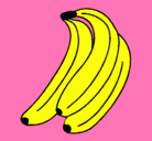 Dibujo Plátanos pintado por cambur