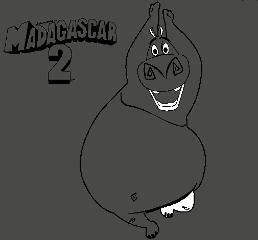 Dibujo Madagascar 2 Gloria pintado por elisson