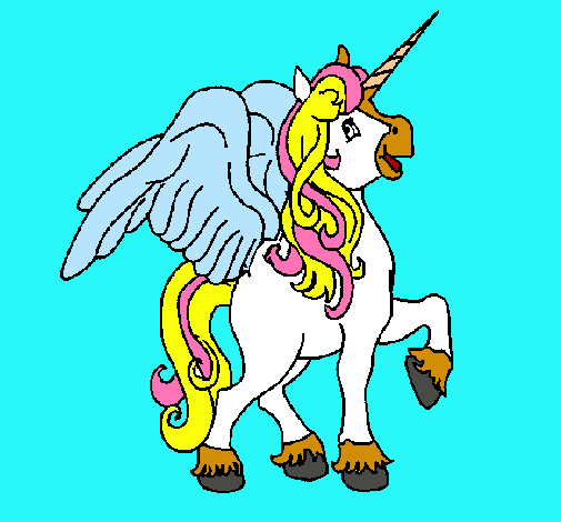 Unicornio con alas