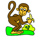 Dibujo Mono pintado por pack