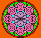 Dibujo Mandala 35 pintado por tochematole